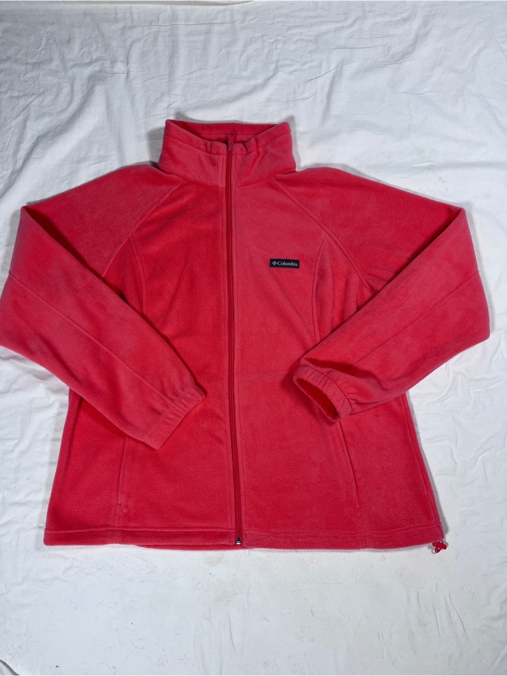 Columbia Women's Pink Coral Full-Zip Fleece Jacket Size XXL